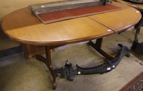 G Plan extending oval dining table